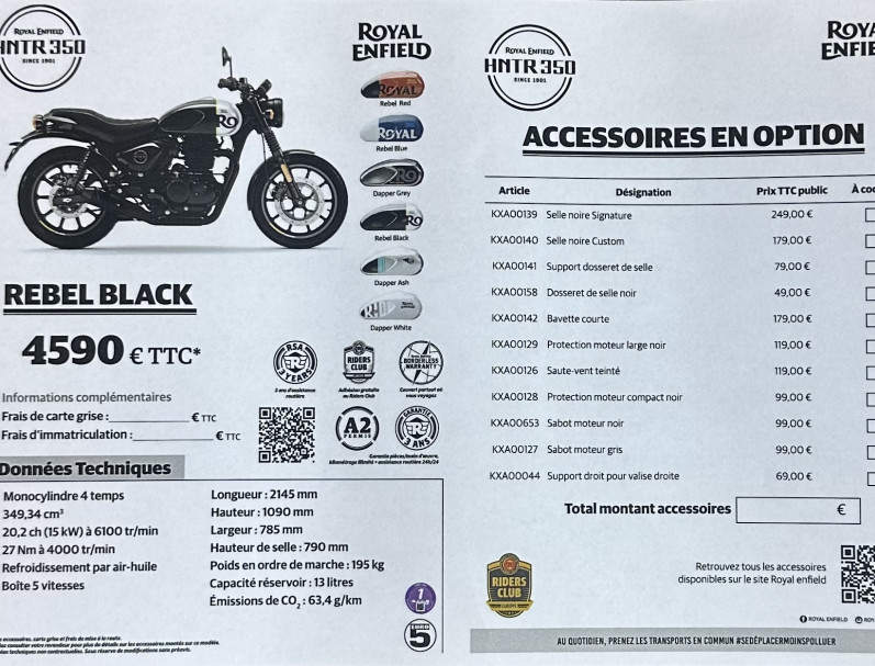 ROYAL ENFIELD HNTR 350